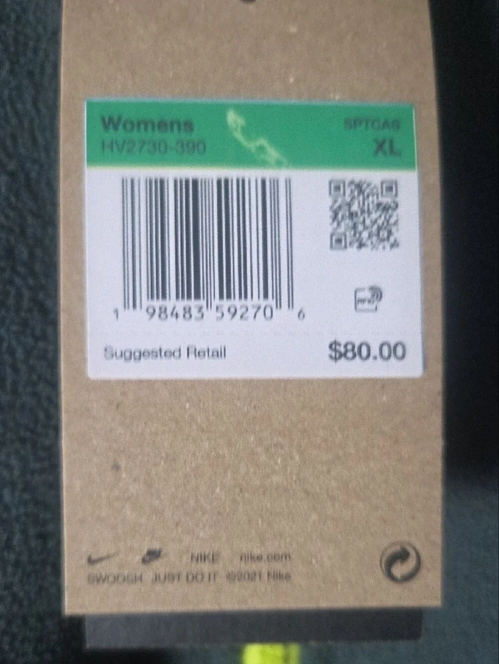 Nike Women's Size XL Club Full Zip Loose Fit Fleece Track Jacket HV2730-390 NWT
